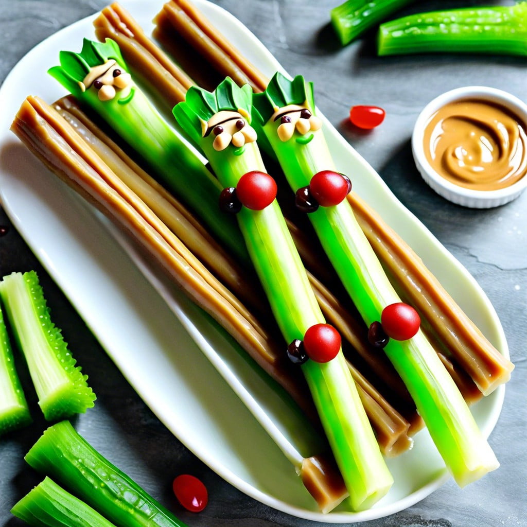 elf celery sticks celery with peanut butter and raisins