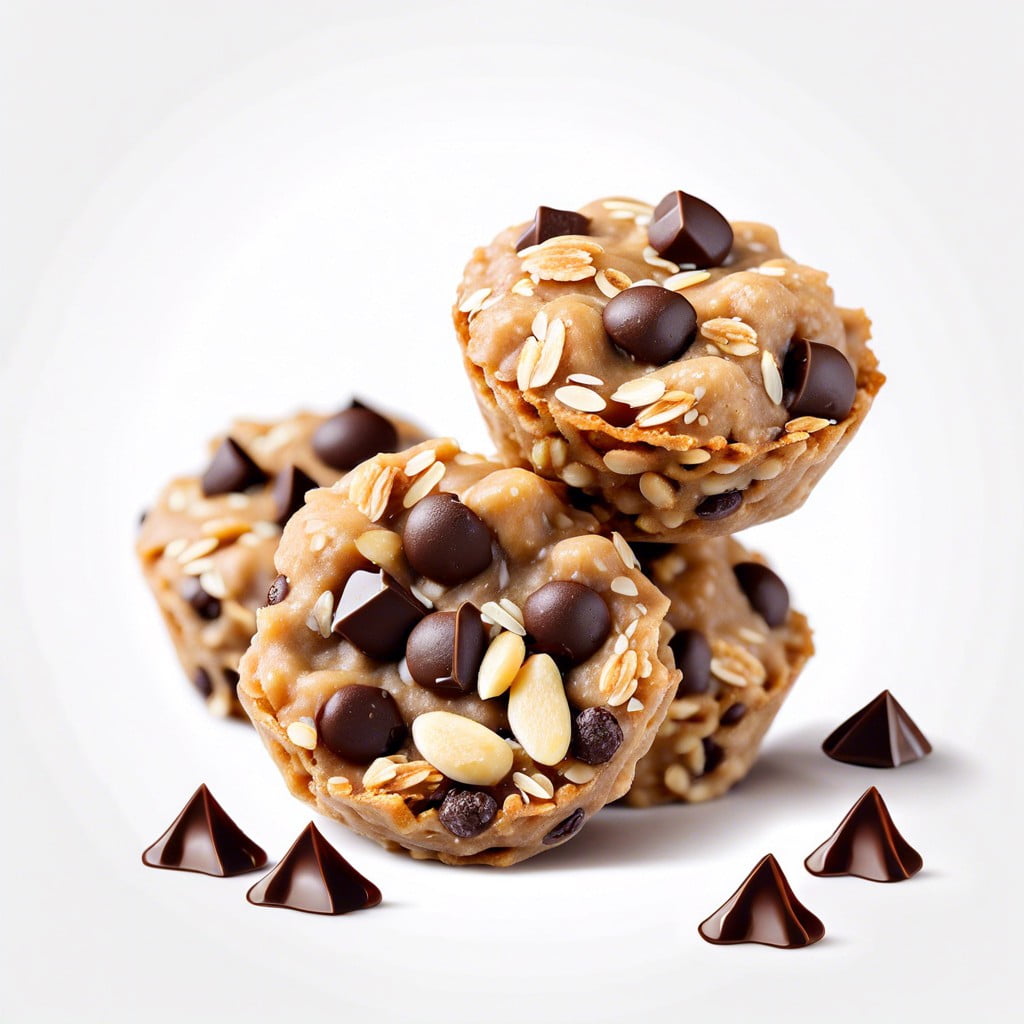 energy bites with oats and chocolate chips