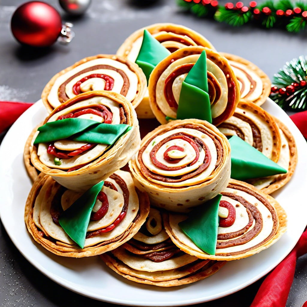 festive tortilla pinwheels