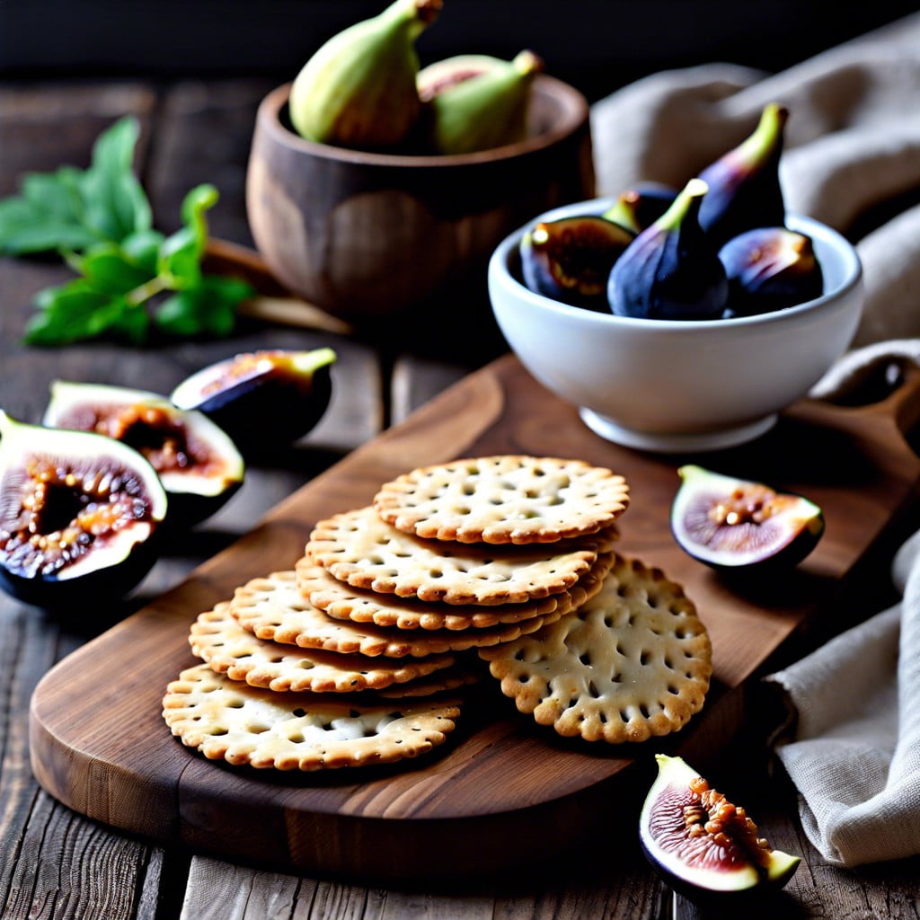 fig and goat cheese crackers