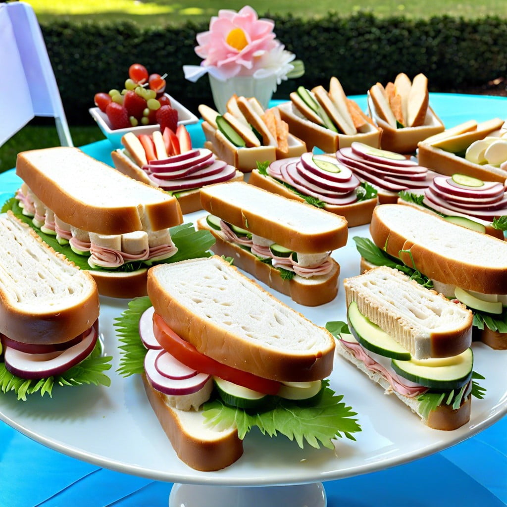 finger sandwich platter