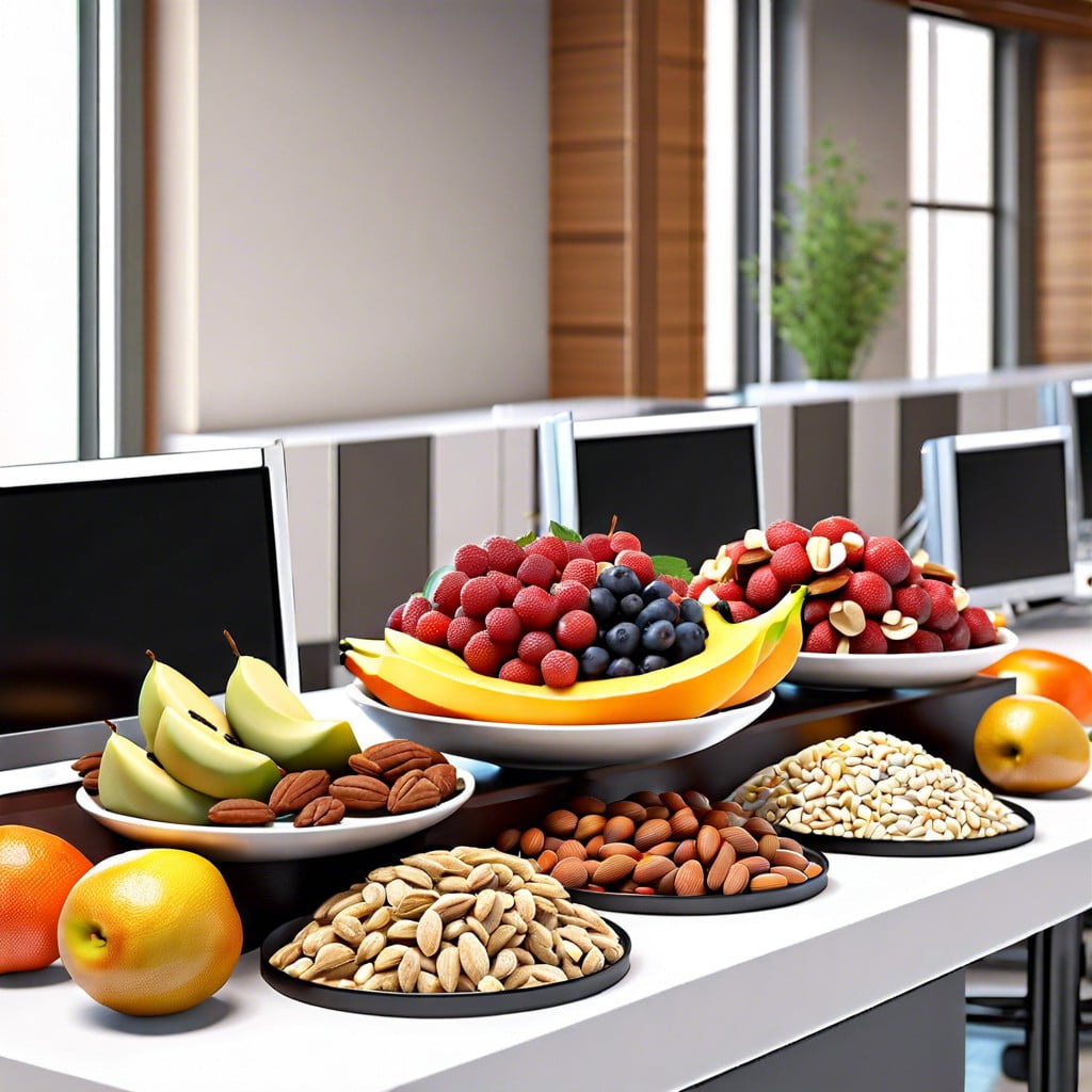 fresh fruit and nut station