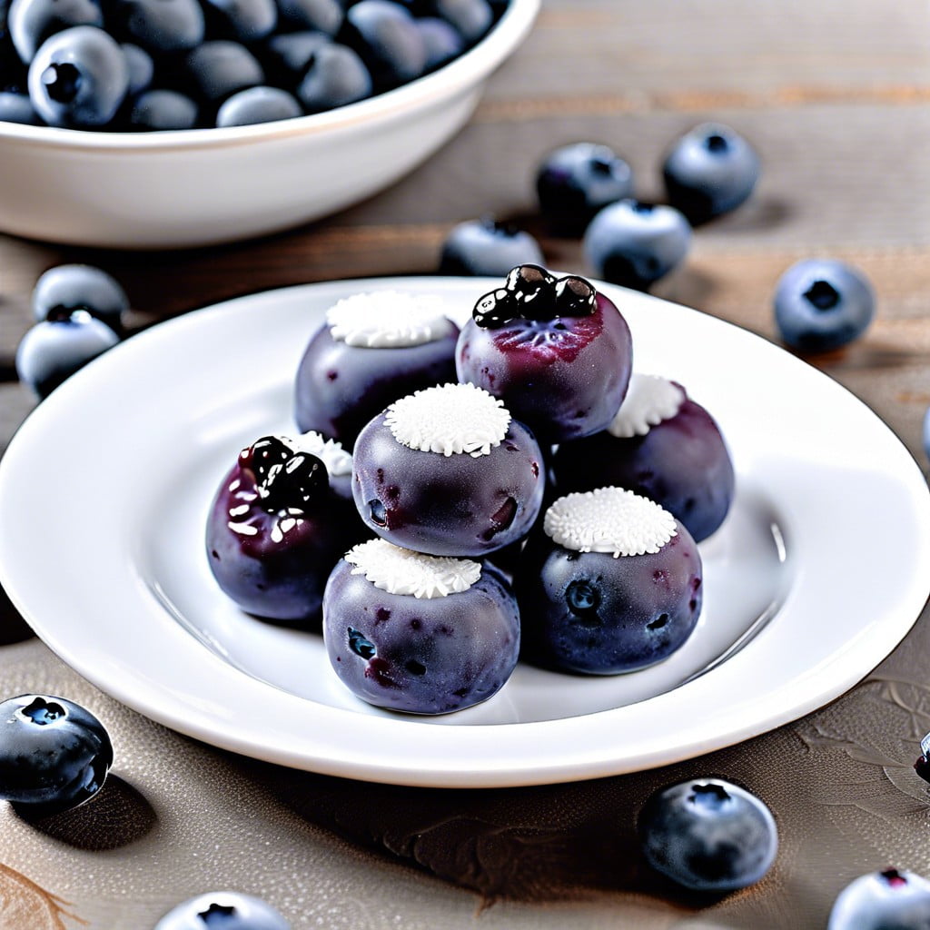 frozen blueberry bites