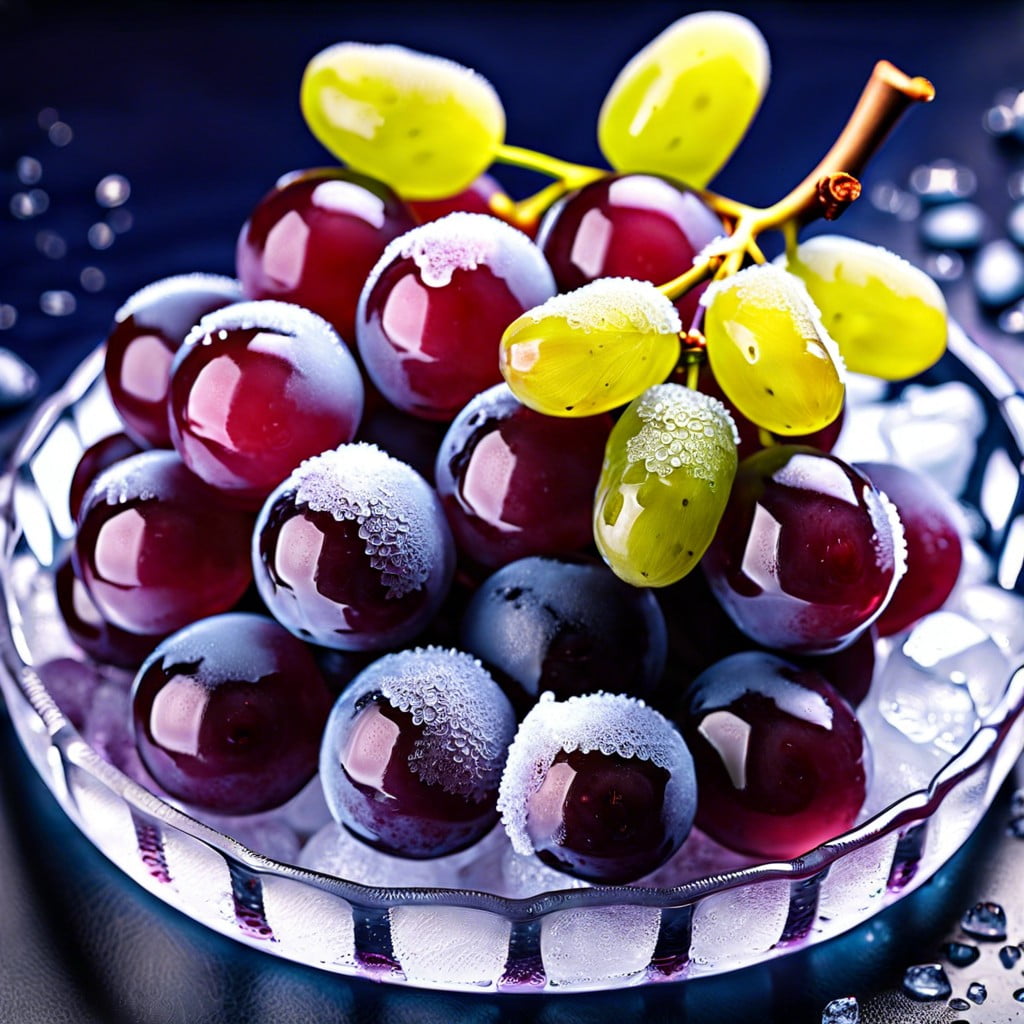 frozen grapes
