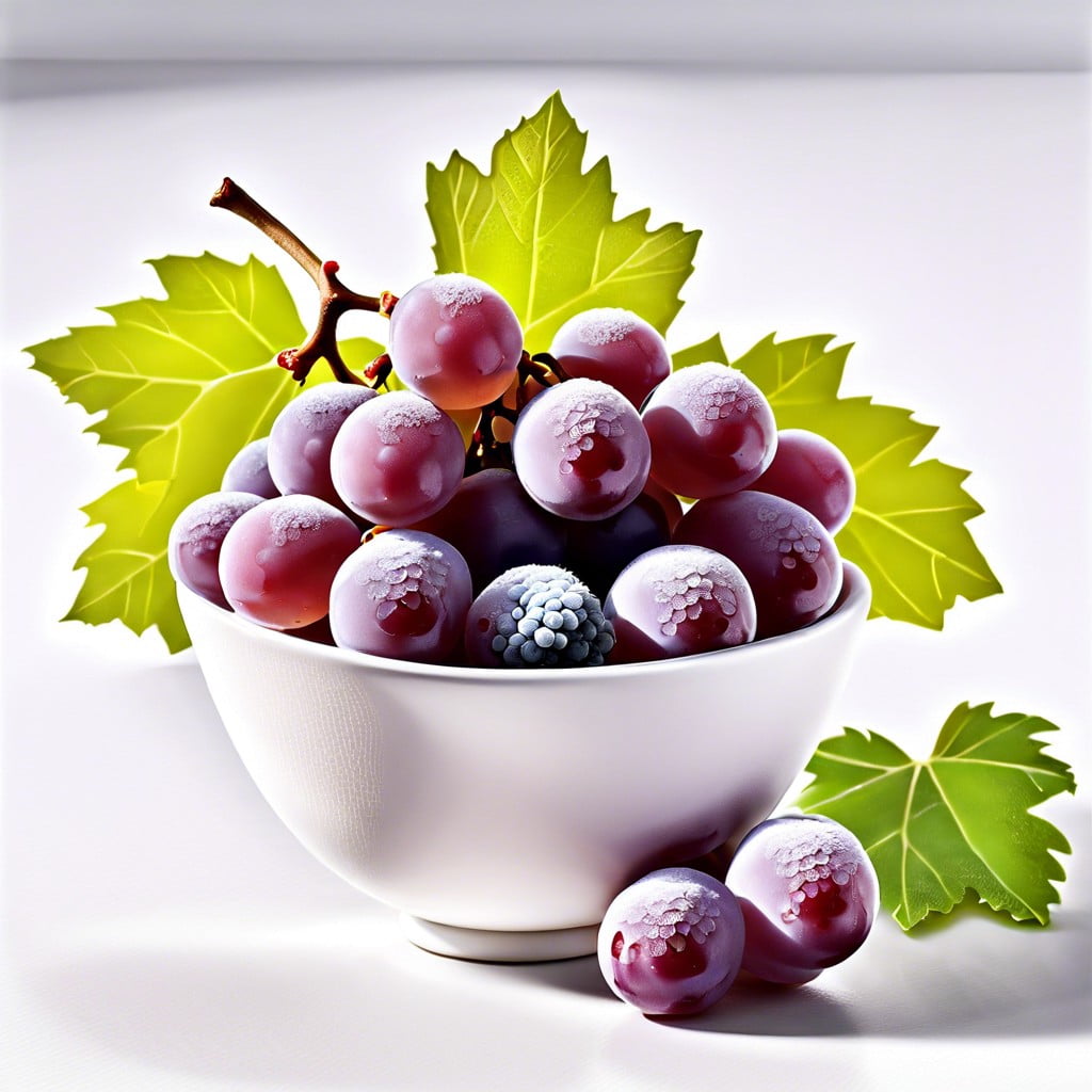 frozen yogurt grapes