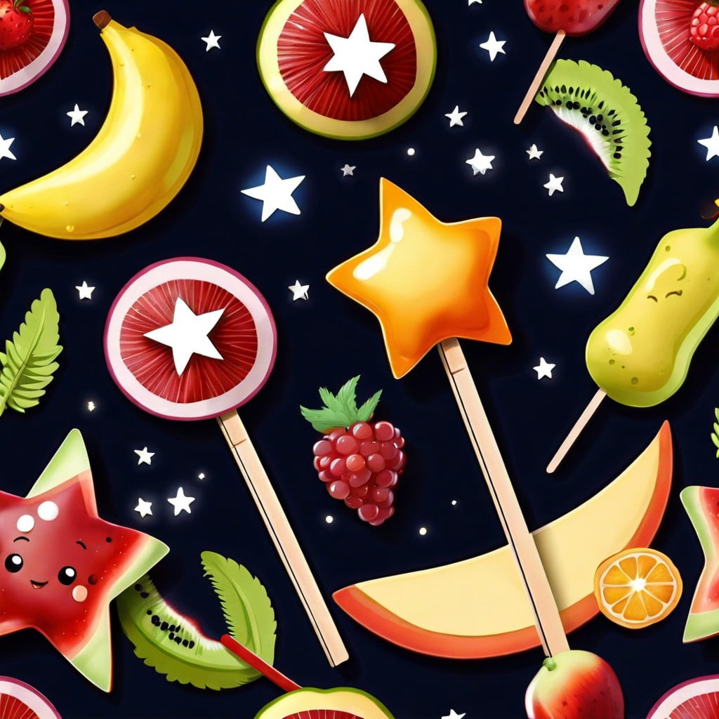 fruit rockets skewered fruit in fun shapes