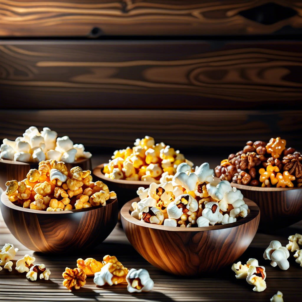 gourmet popcorn bar with seasonings