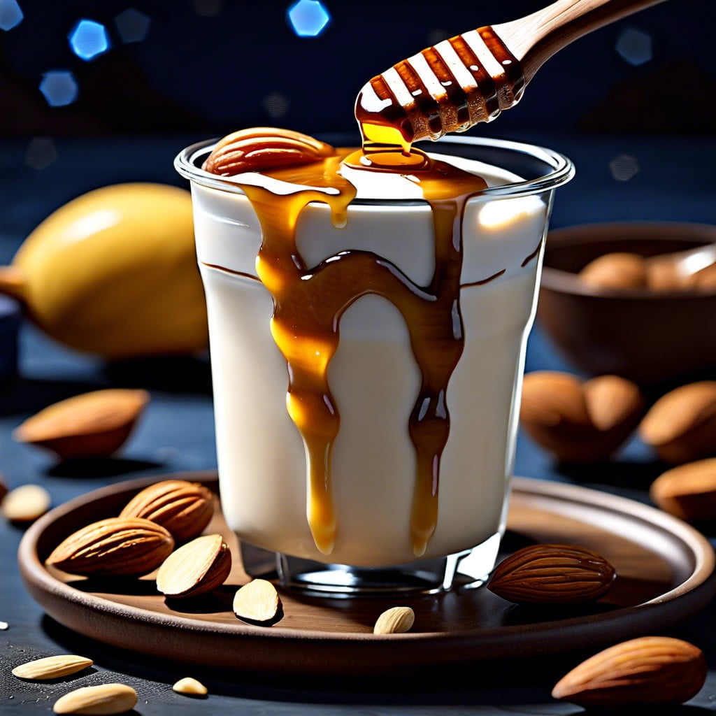 greek yogurt with honey and almonds