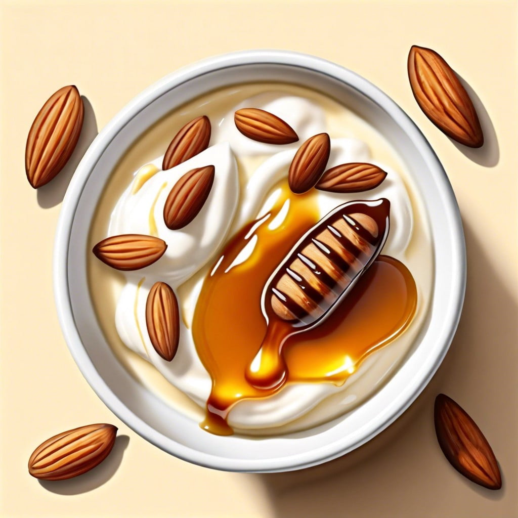 greek yogurt with honey and almonds