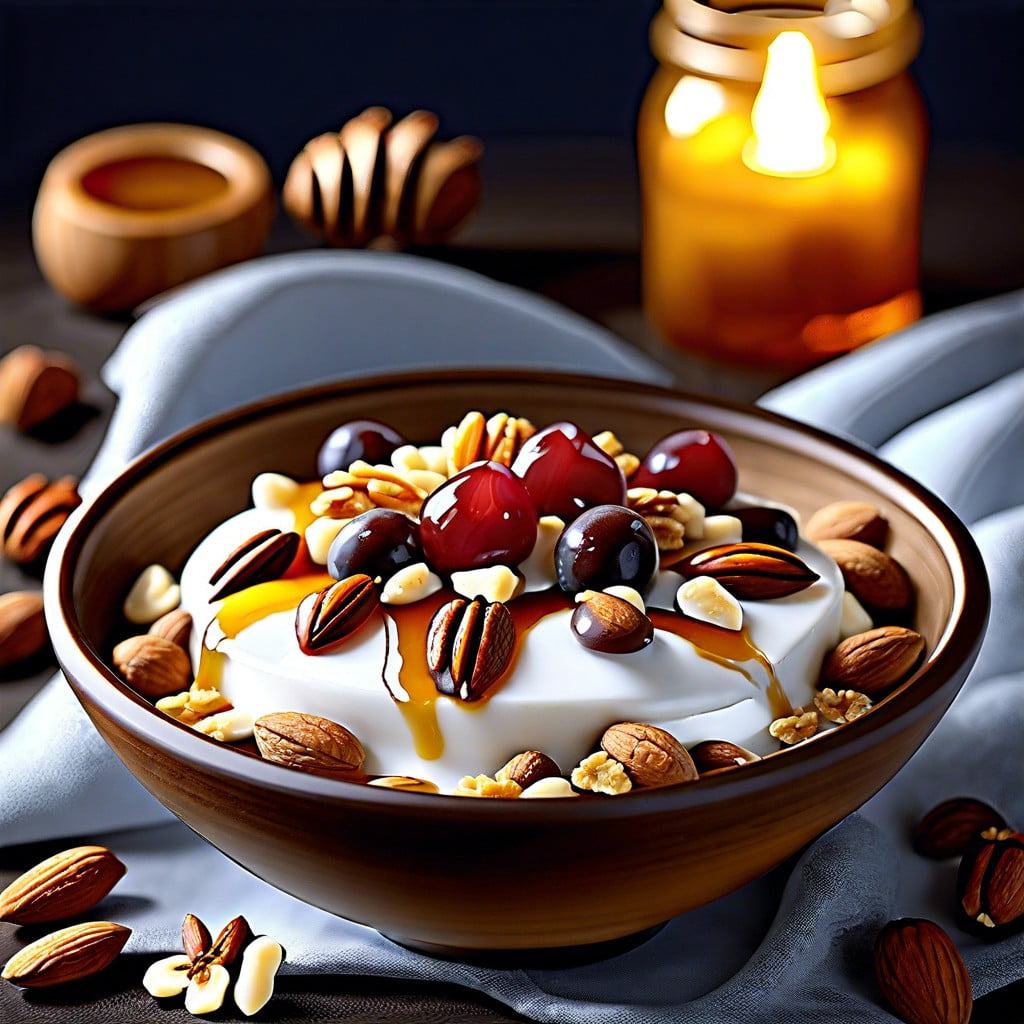 greek yogurt with honey and nuts