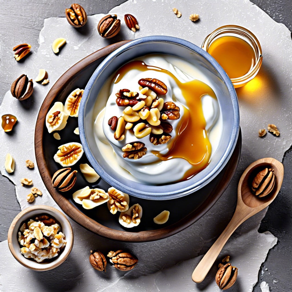 greek yogurt with honey and walnuts
