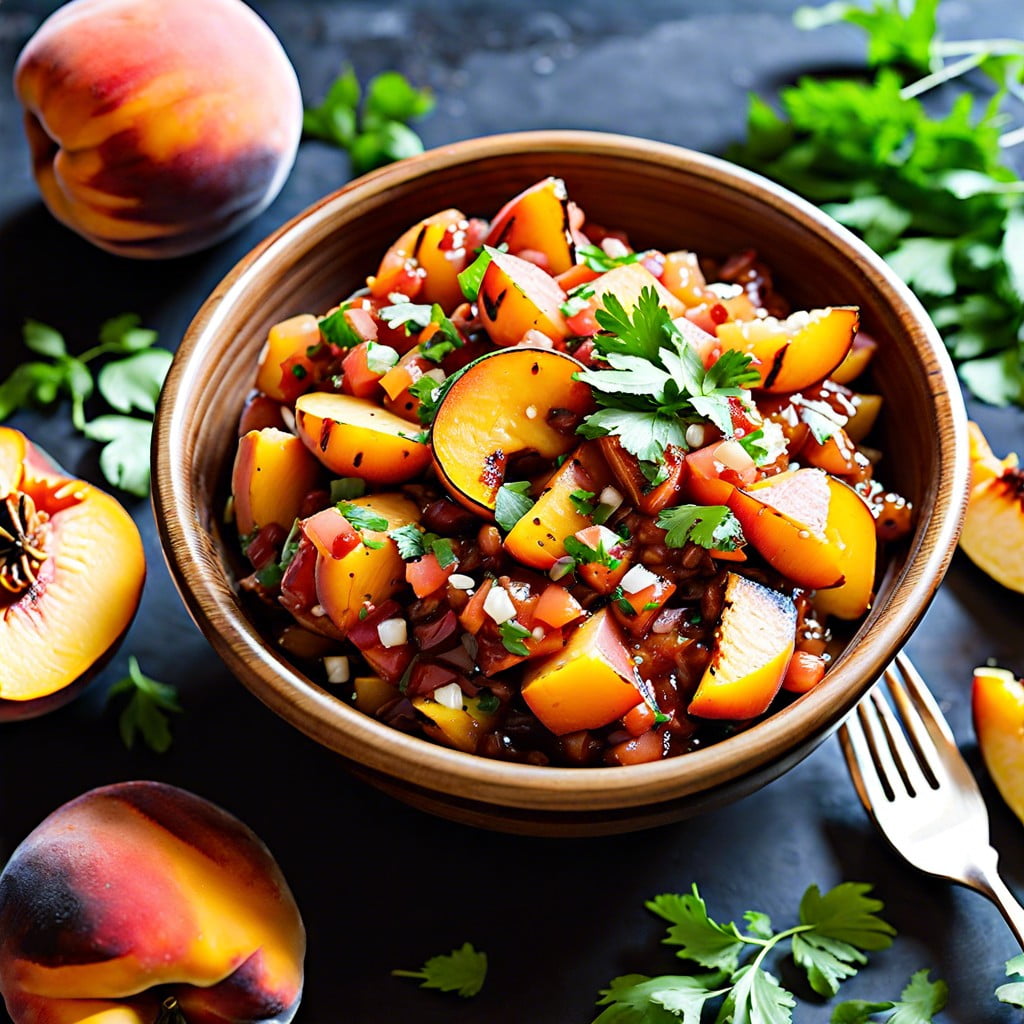 grilled peach salsa