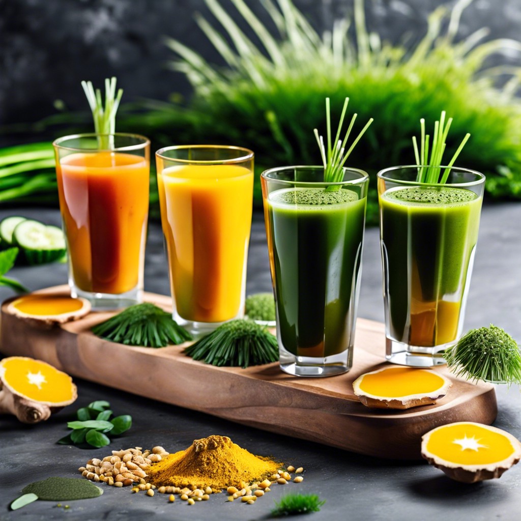 health shots bar ginger turmeric wheatgrass