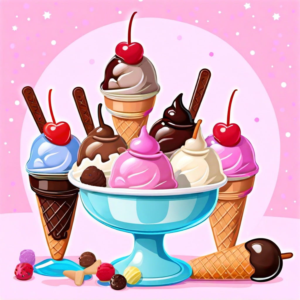 ice cream sundae bar