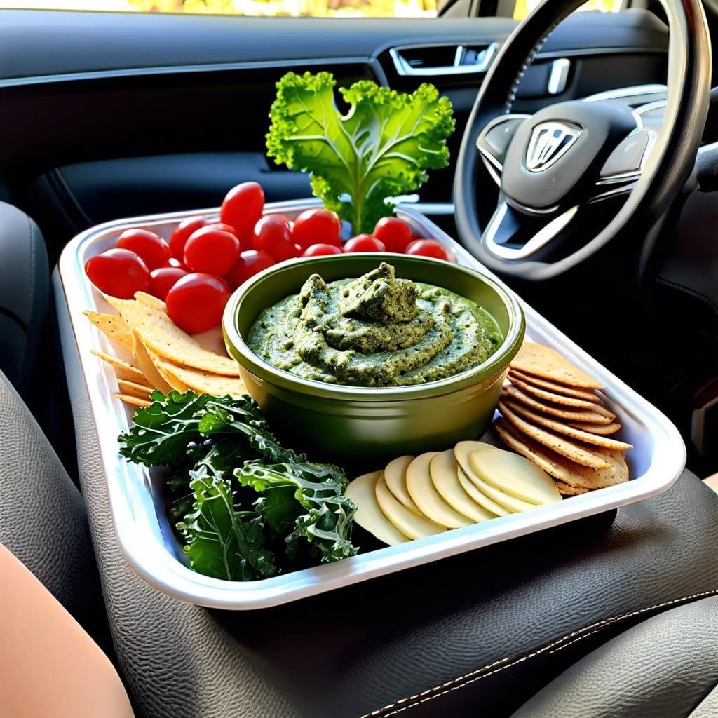 kale and almond pesto dip