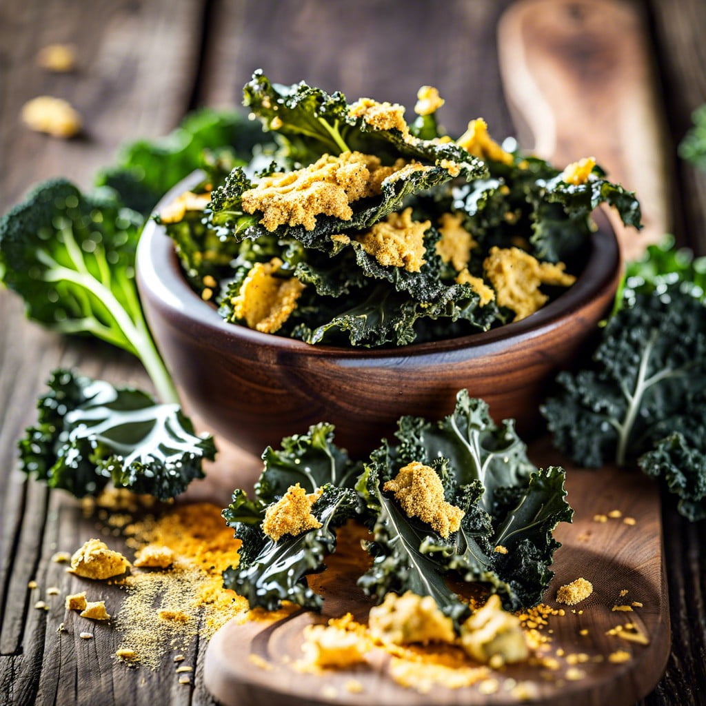 kale chips with nutritional yeast