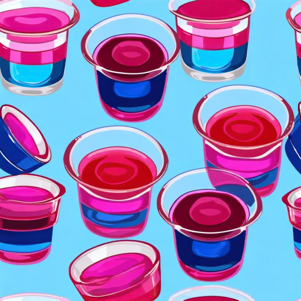 layered jell o shots