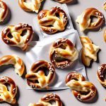 mini pretzel twists with cheese dip