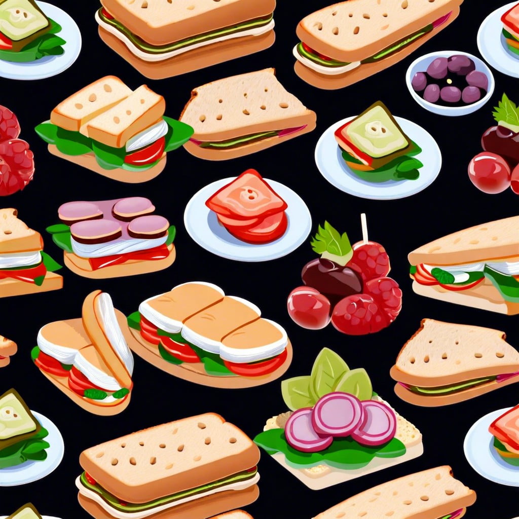 mini sandwich platter