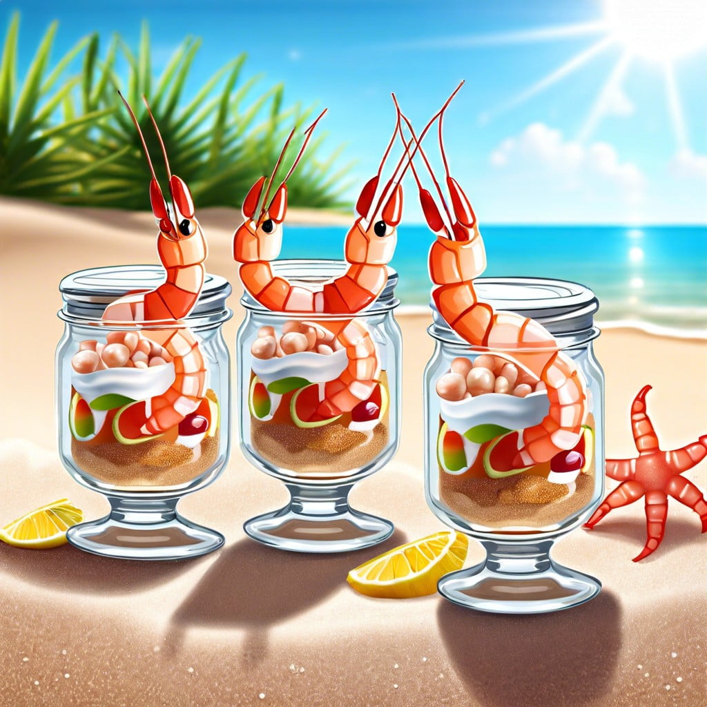 mini shrimp cocktail jars