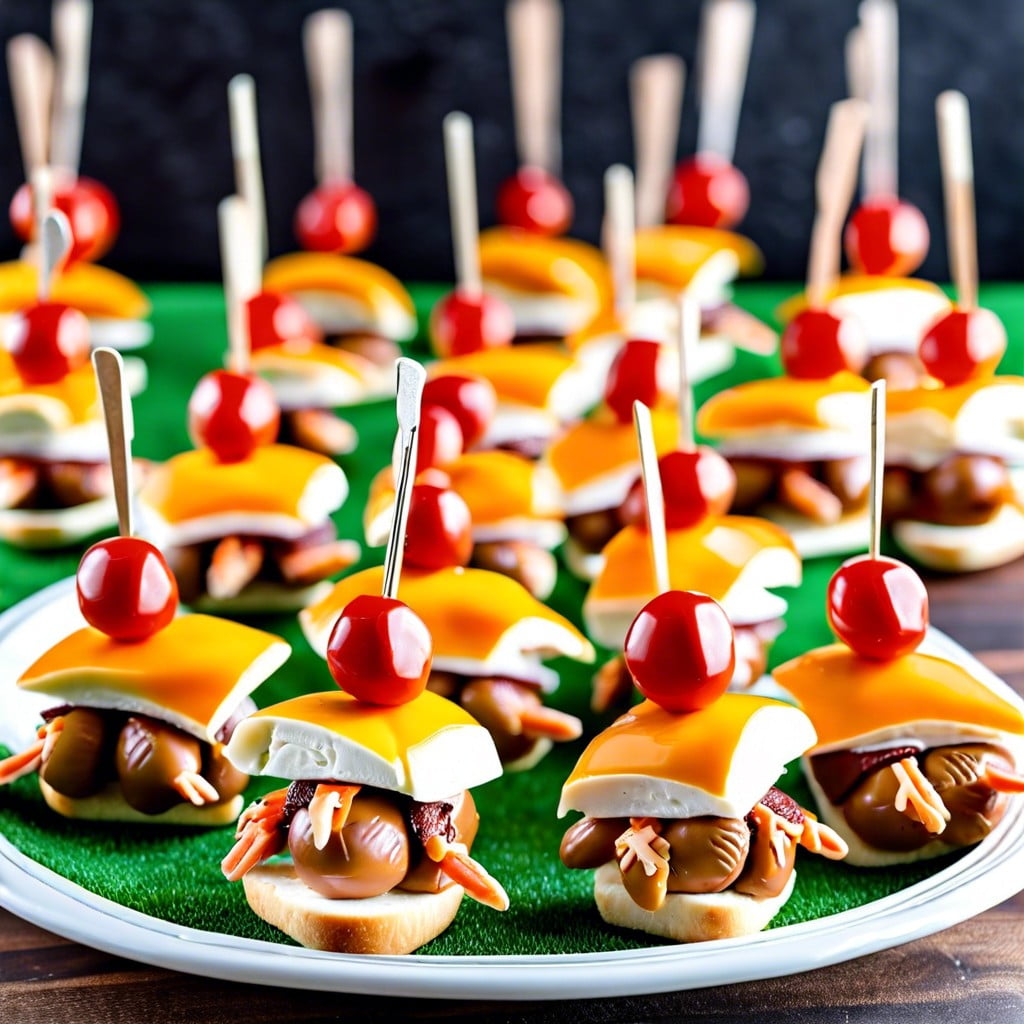 mini turkey and cheese sliders