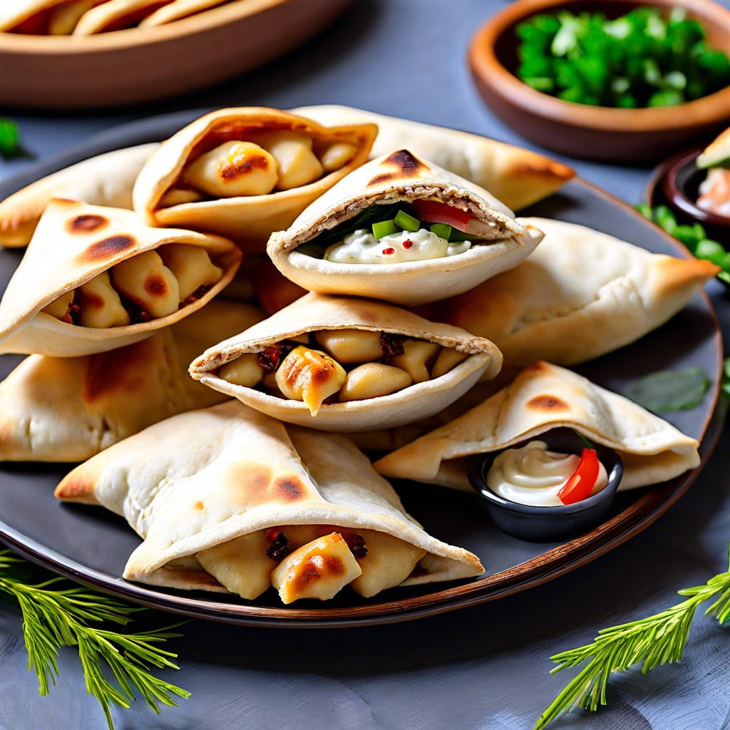 miniature stuffed pita pockets