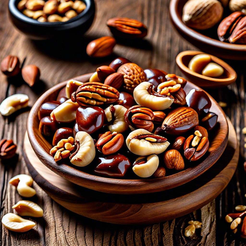 miso glazed nuts