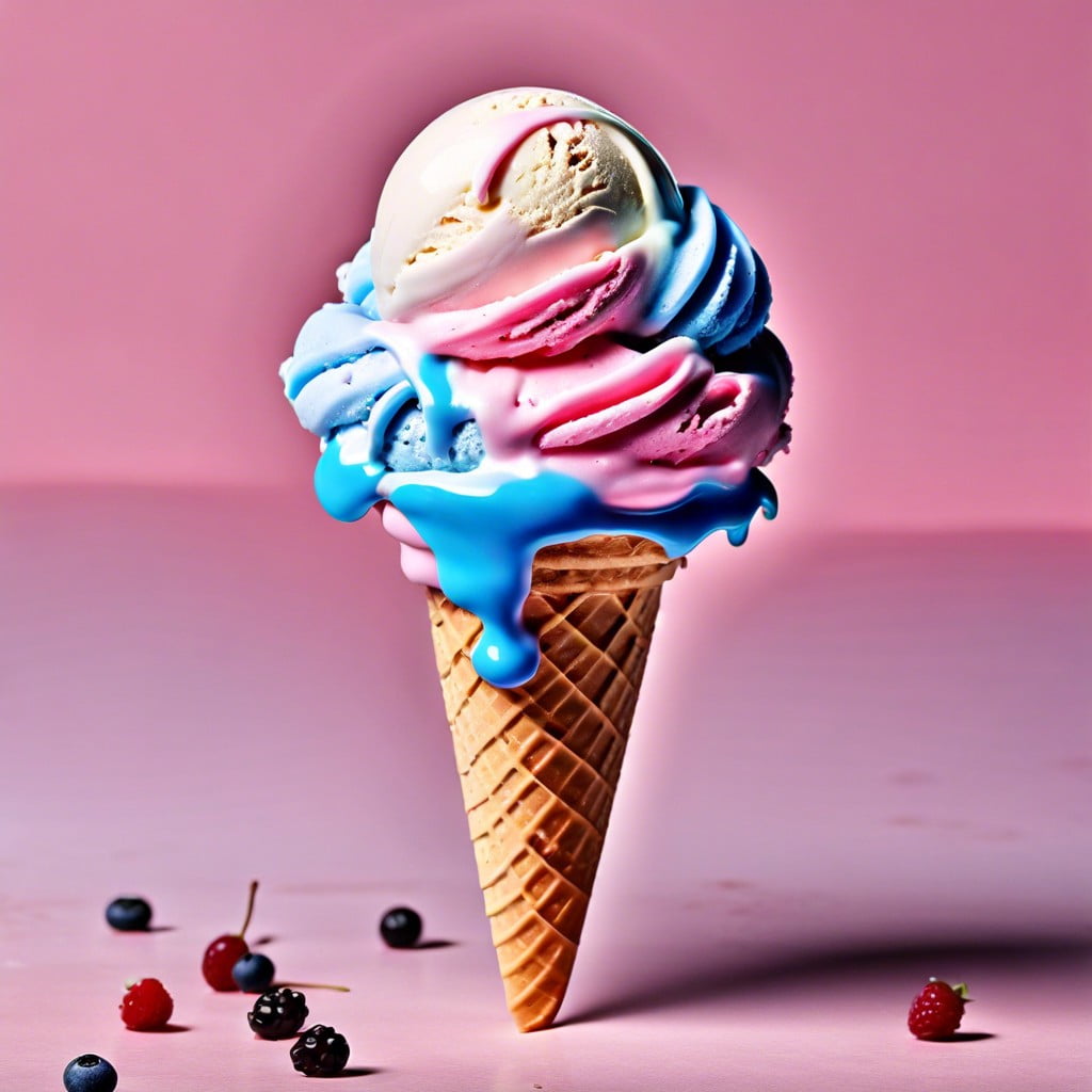 mystery flavor ice cream pink or blue inside