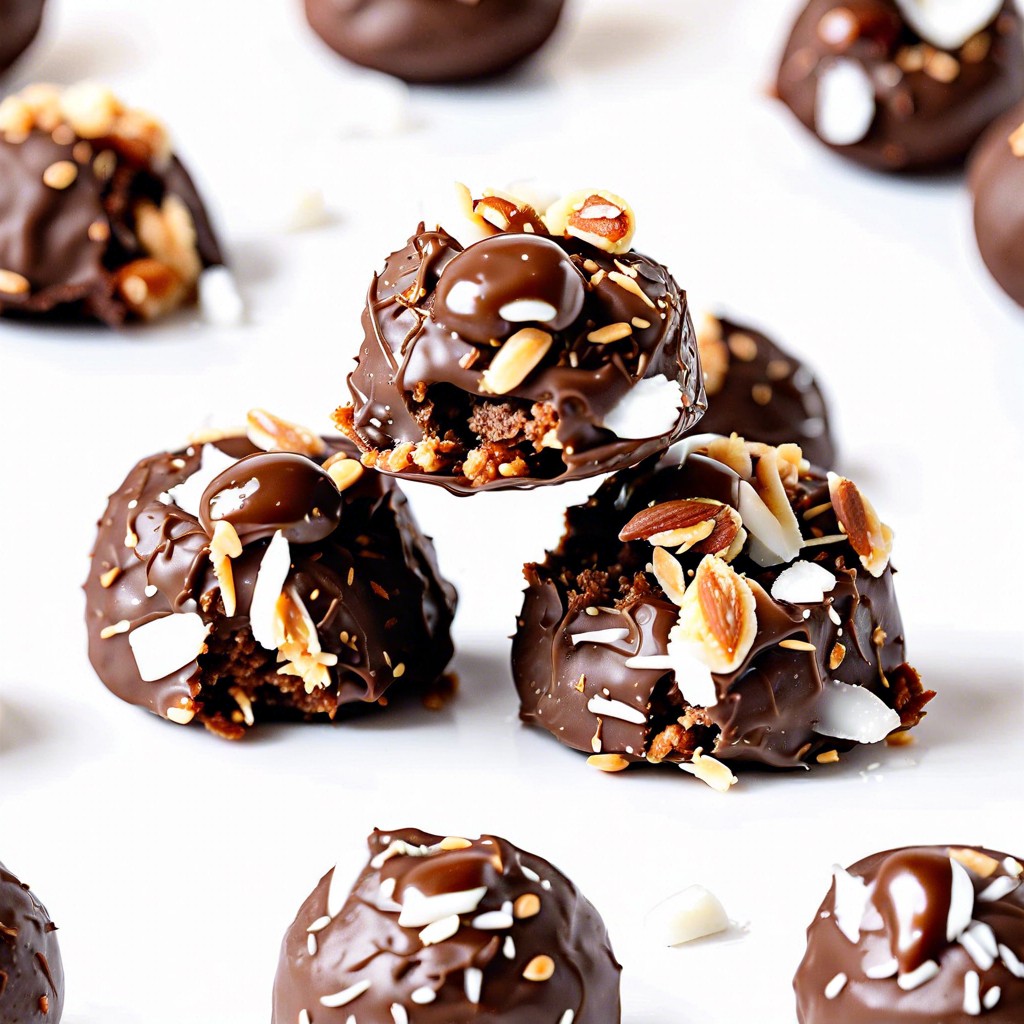 nutella and coconut energy bites