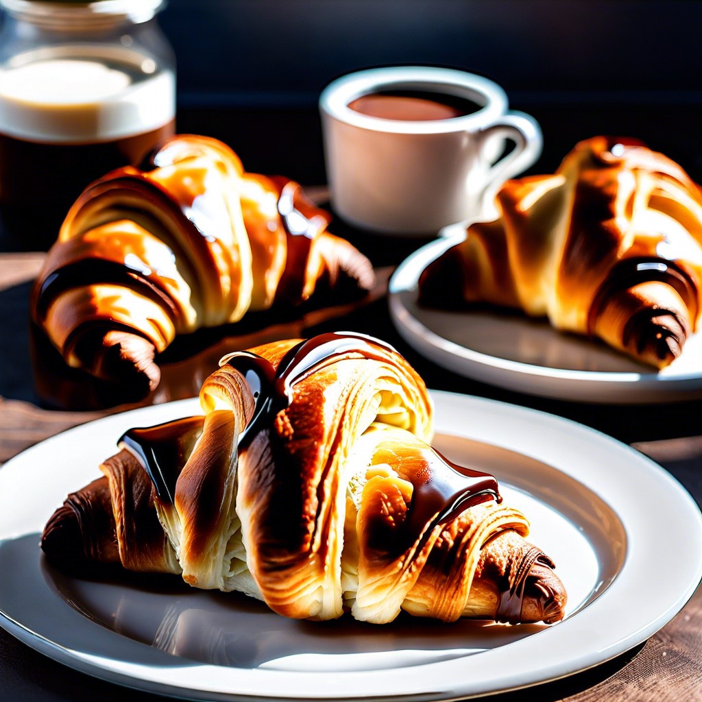 nutella stuffed croissants