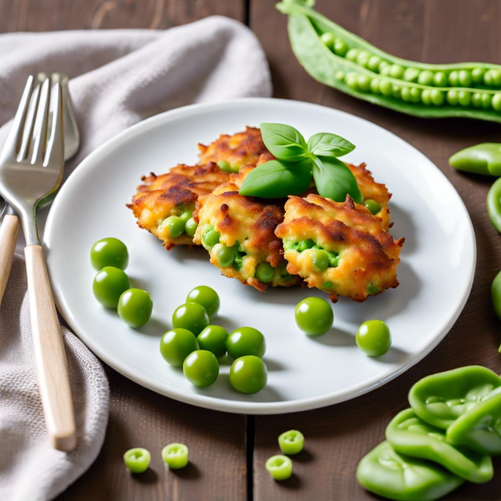 pea and cheese fritters