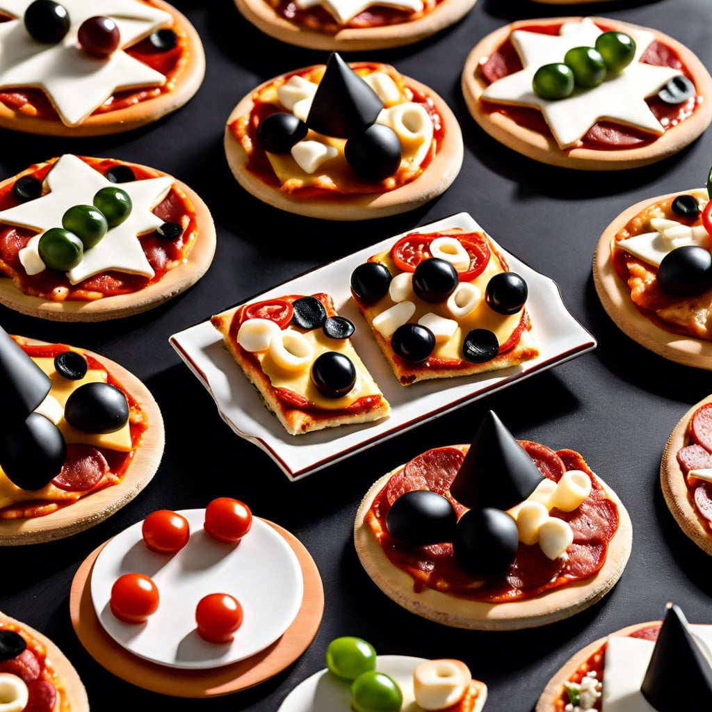 phi beta kappa pizza mini pizzas with a variety of toppings