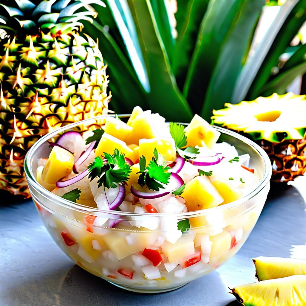 pineapple coconut ceviche