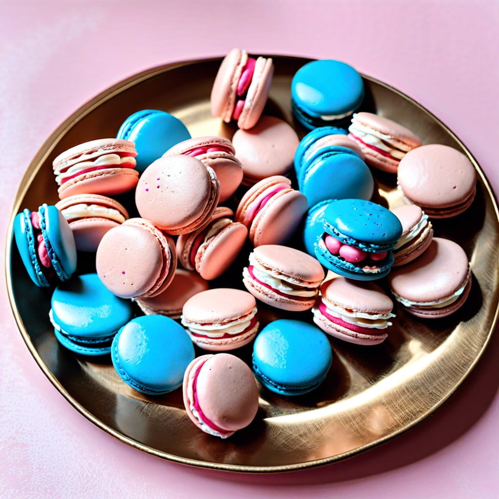 pink amp blue macarons