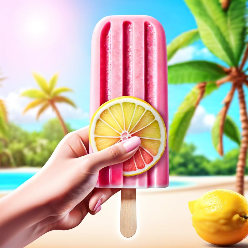 pink lemonade popsicles