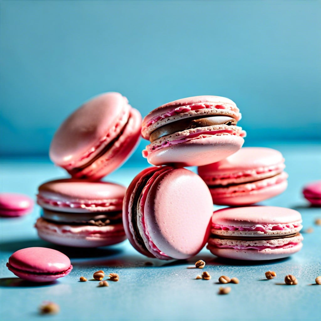 pink macarons