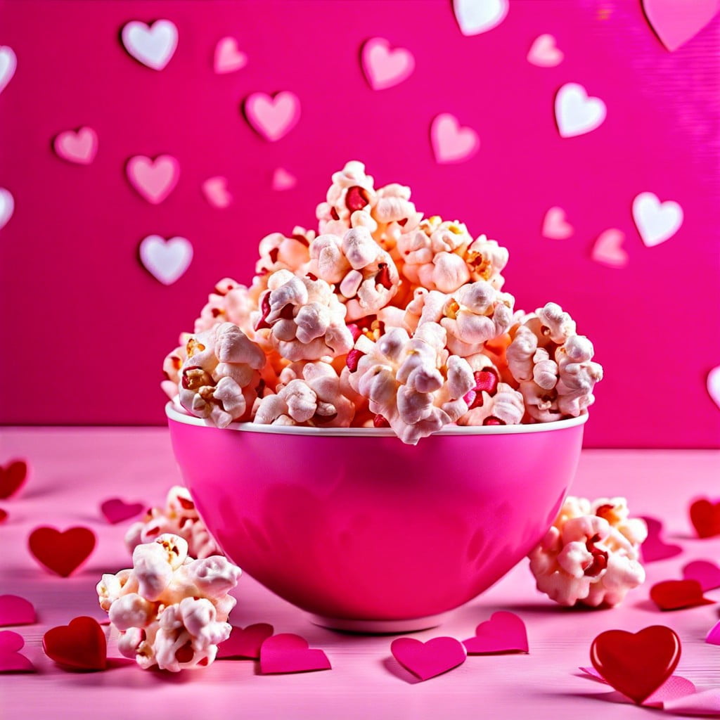 pink popcorn balls