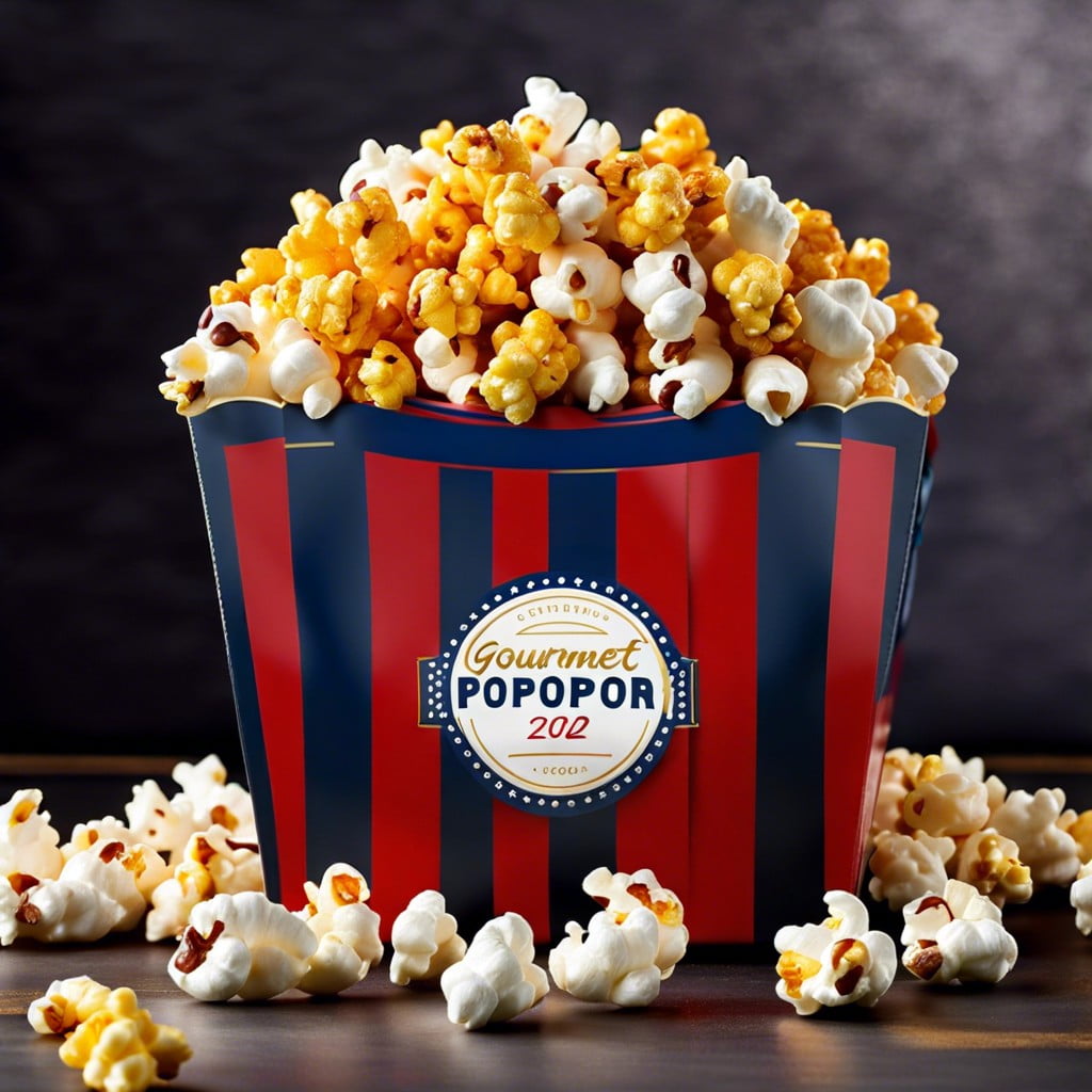 pomp and popcorn gourmet popcorn in school colors