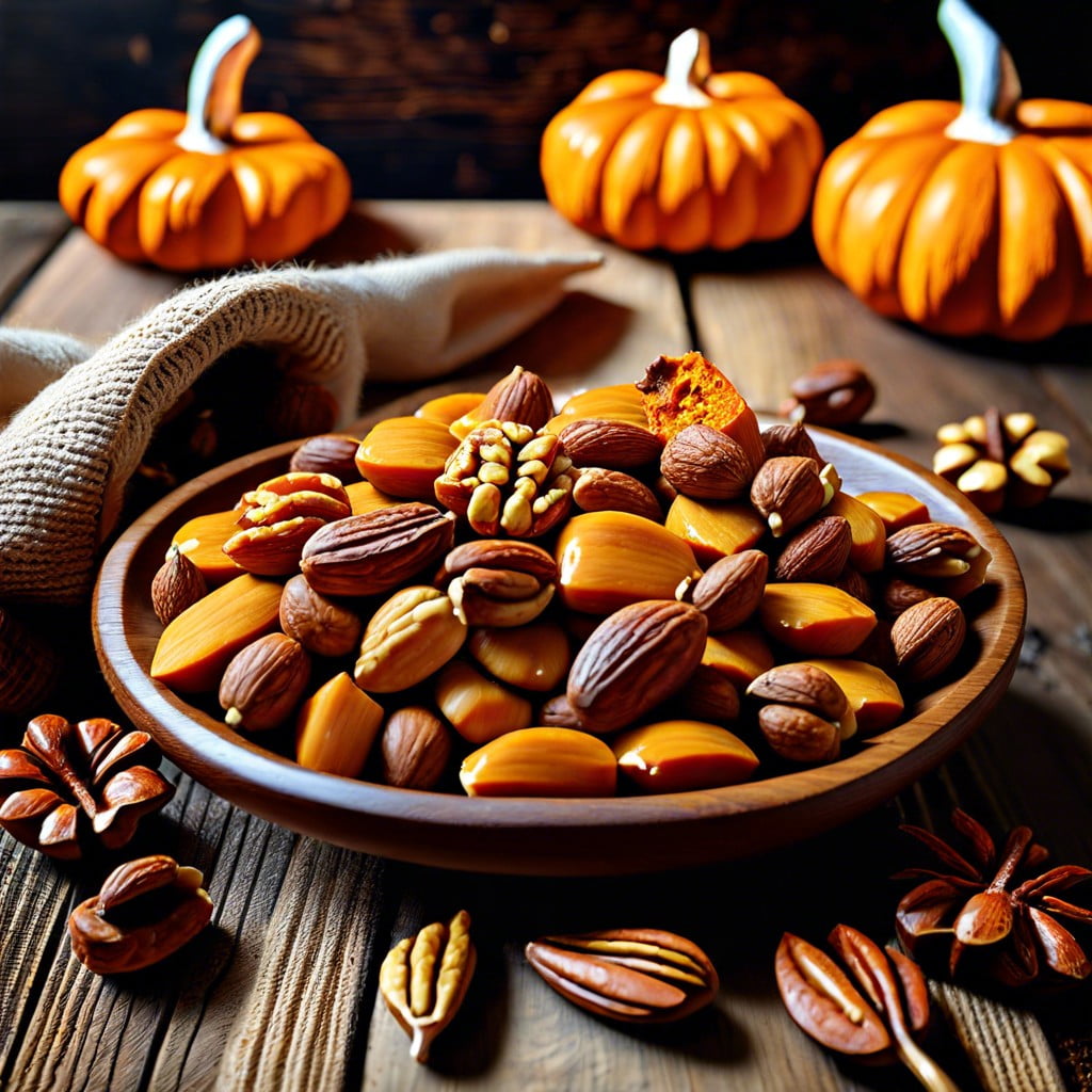 pumpkin spiced roasted nuts