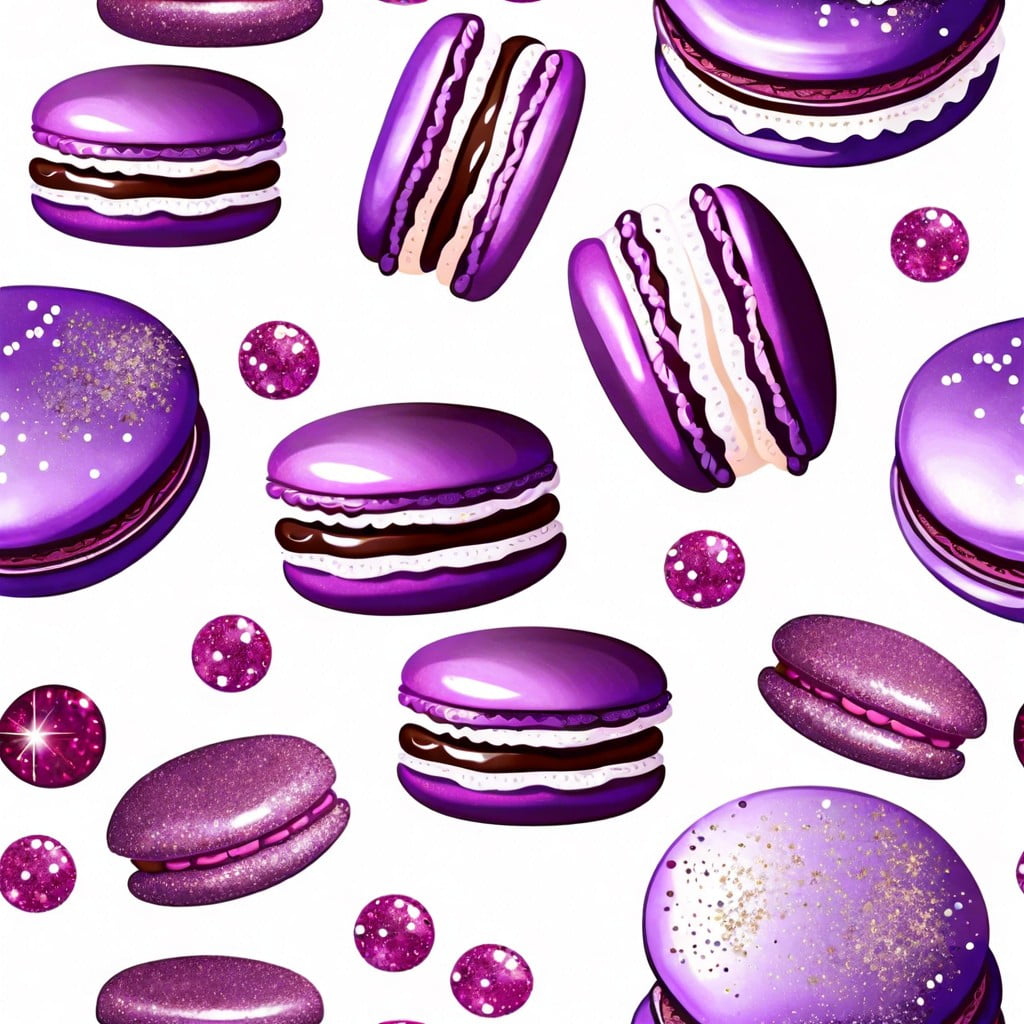 purple macarons