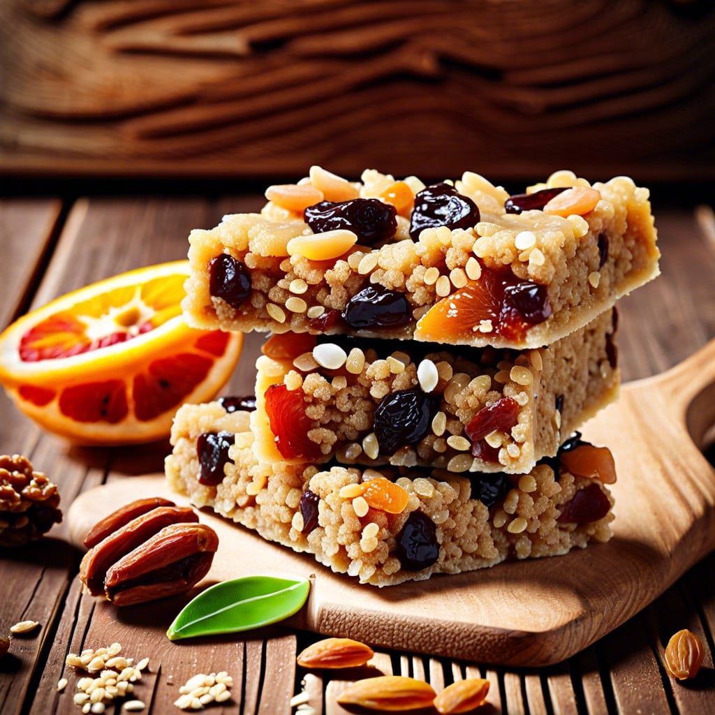 quinoa and dried fruit bars