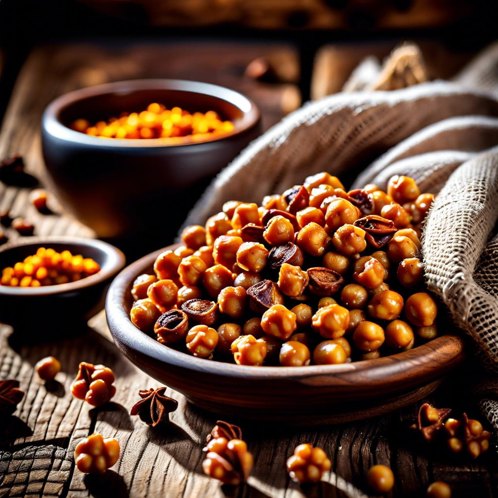 roasted chickpeas with autumn spices