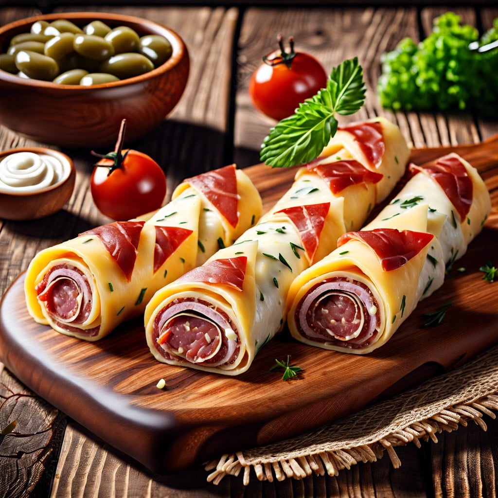 salami and cheese roll ups