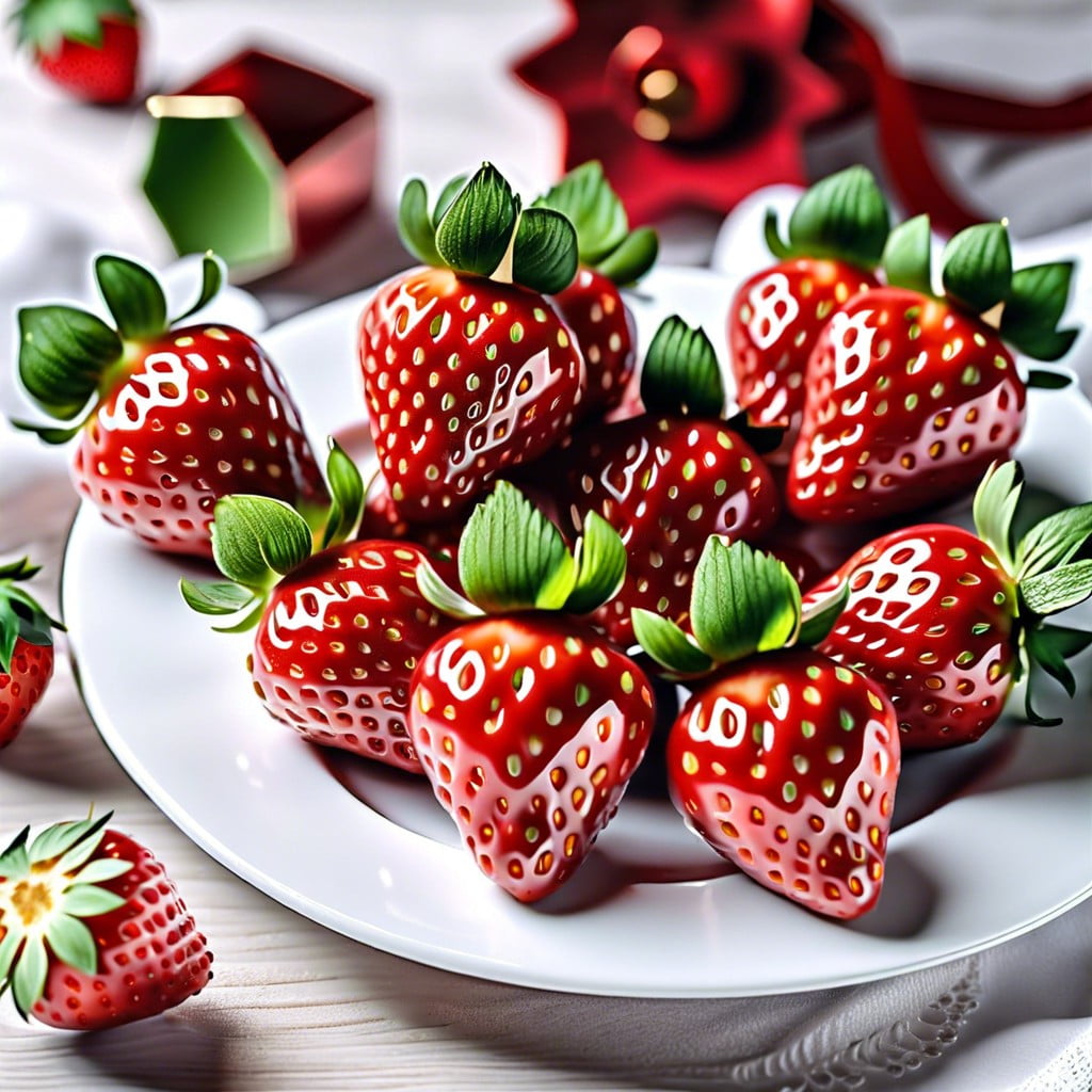 santa strawberries