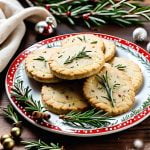 savory rosemary shortbread cookies