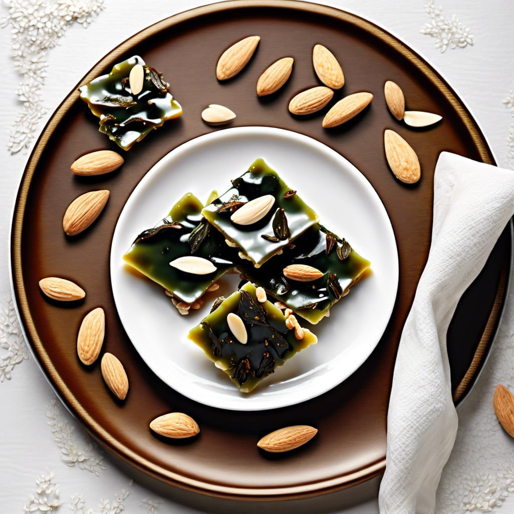 seaweed and almond brittle