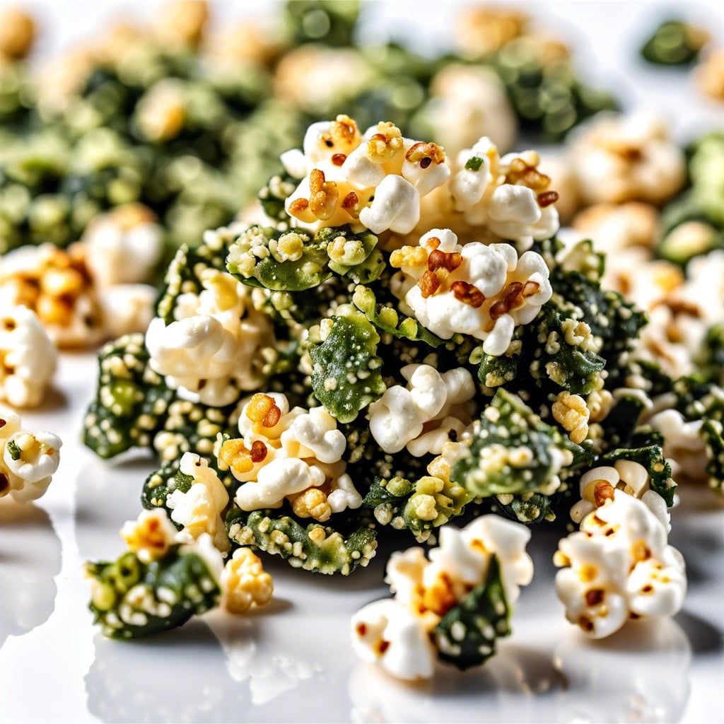 seaweed popcorn with wasabi seasoning
