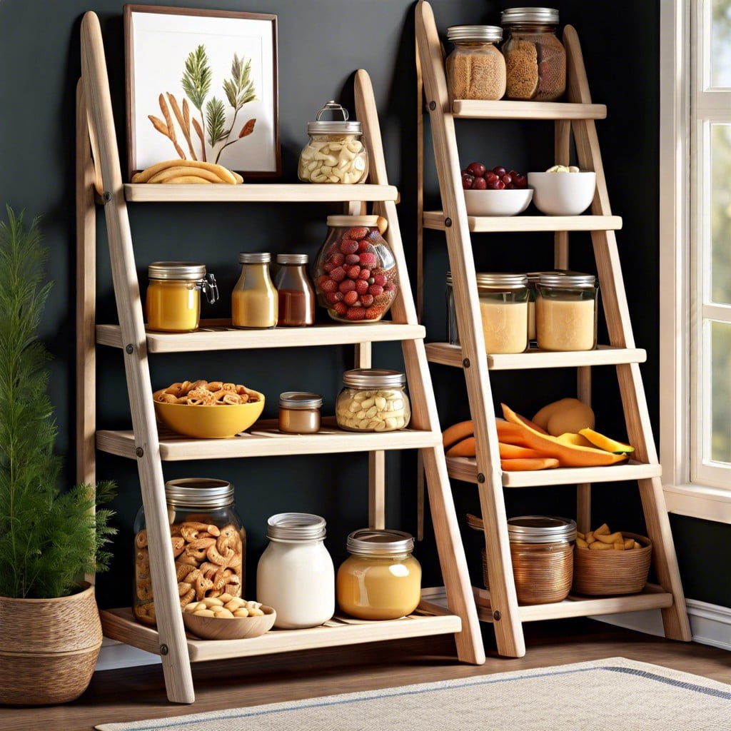 snack ladder shelves