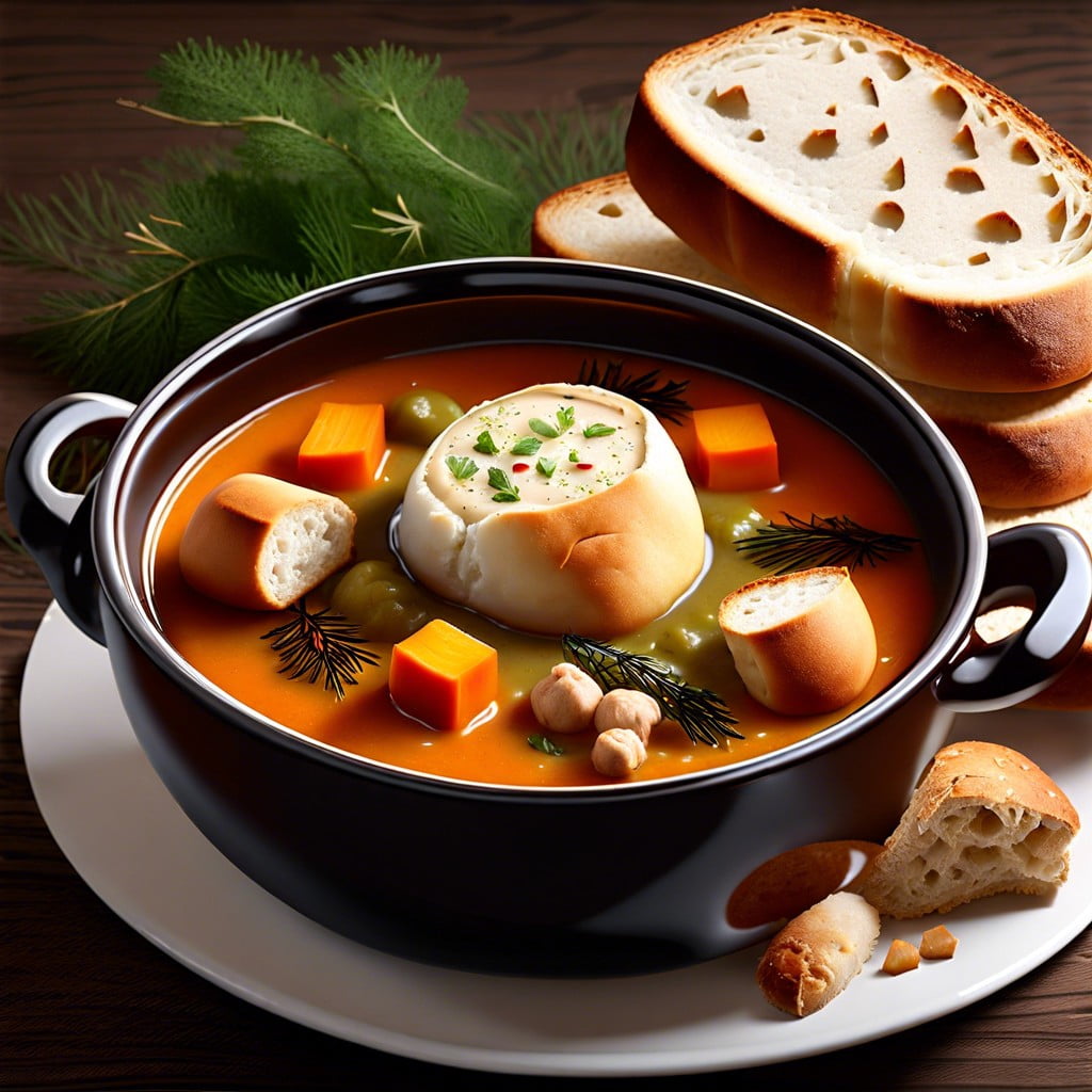soup sampler seasonal soups with bread rolls or croutons
