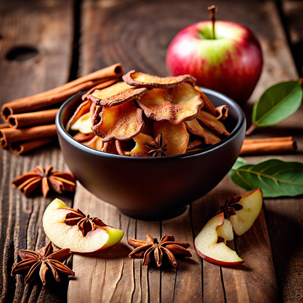 spiced apple chips